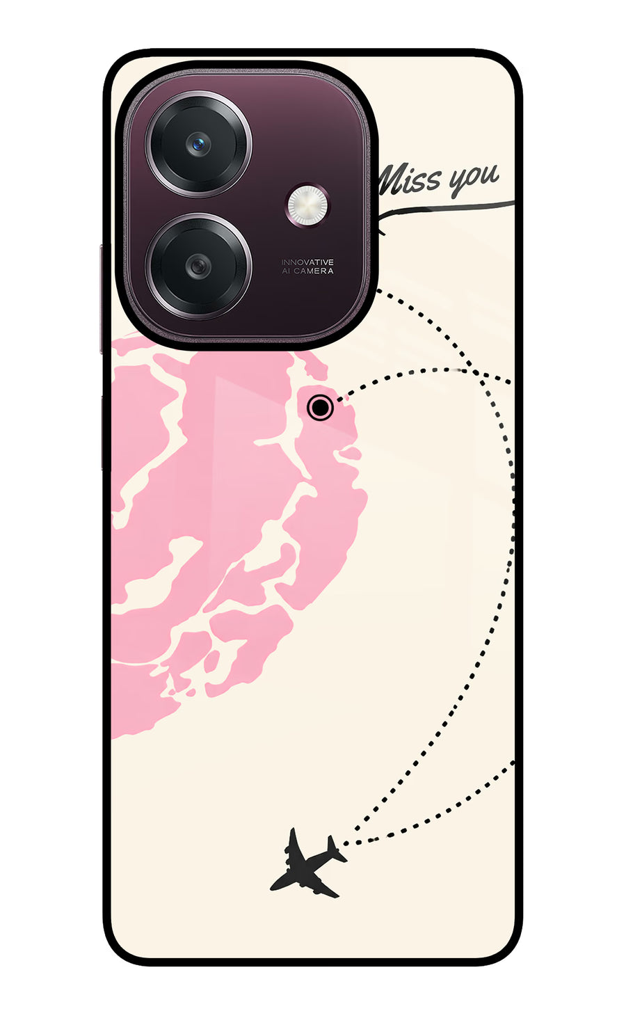 Miss Orbit Oppo A3 5G Back Cover, Glass case