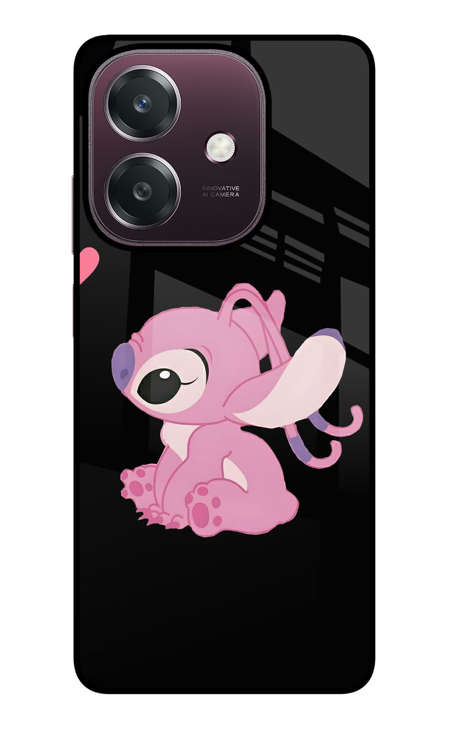 Angel Crush Oppo A3 5G Back Cover, Glass case