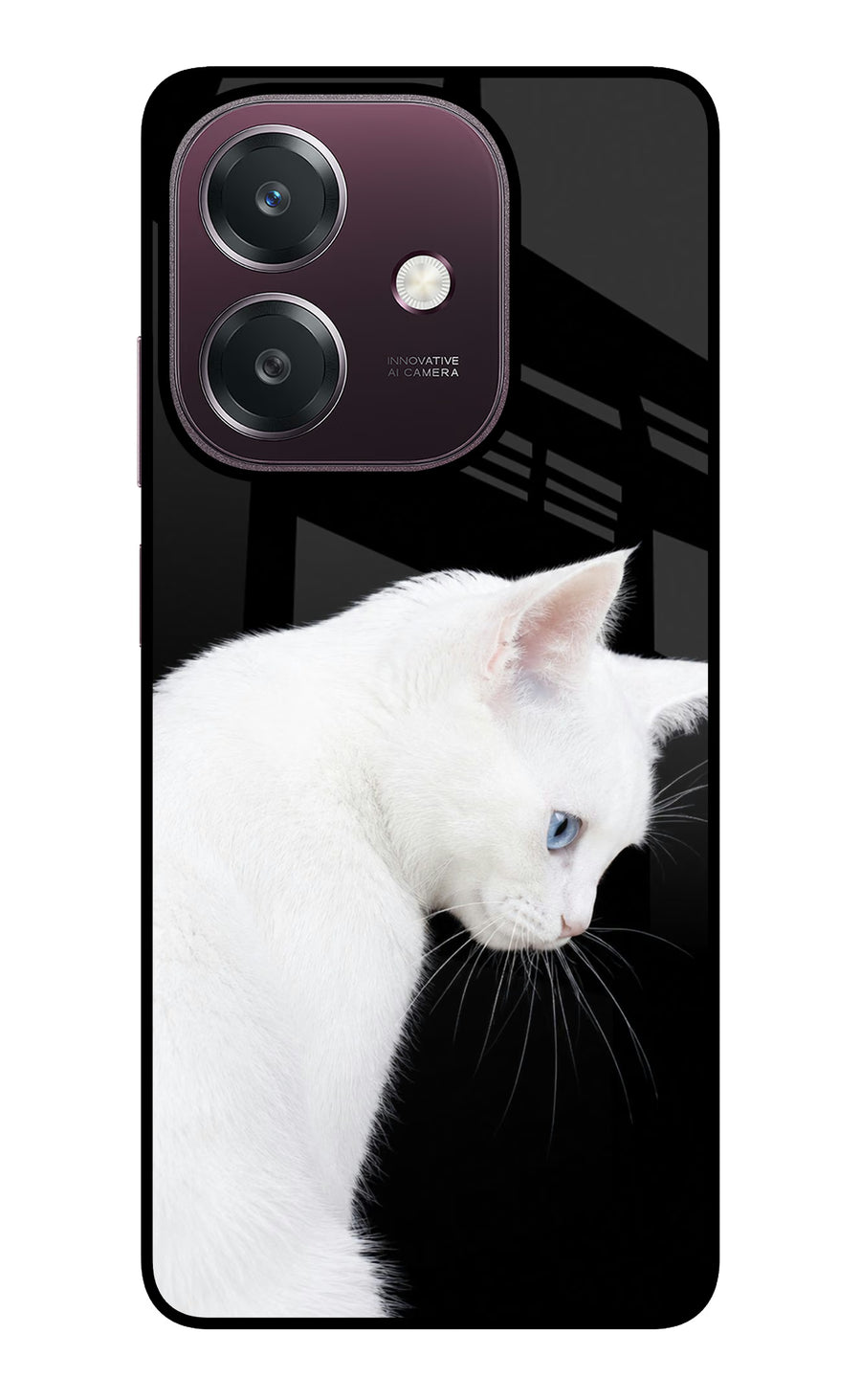 Snow Gaze Oppo A3 5G Back Cover, Glass case
