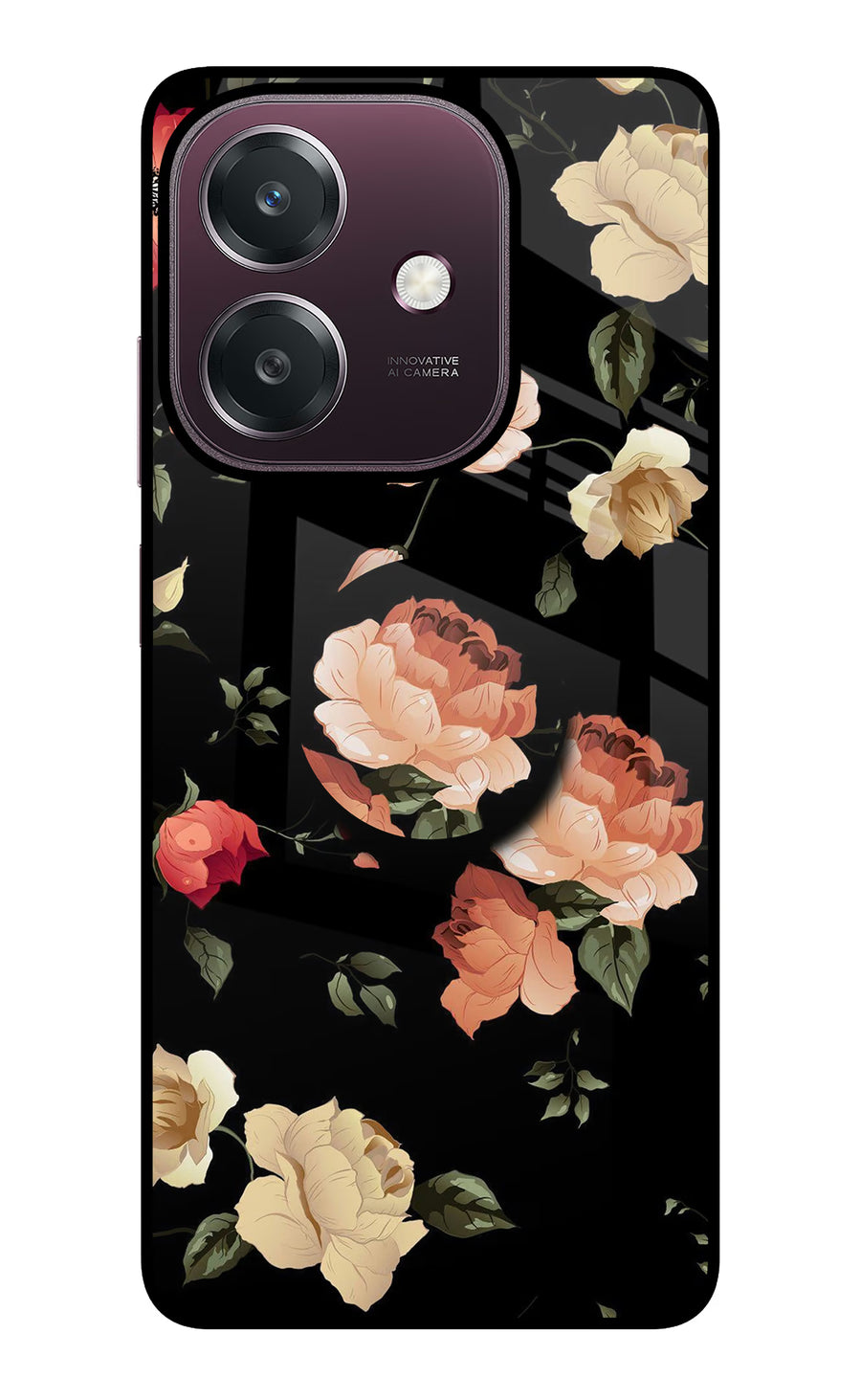 Flowers Oppo A3 5G Pop Case, Glass case