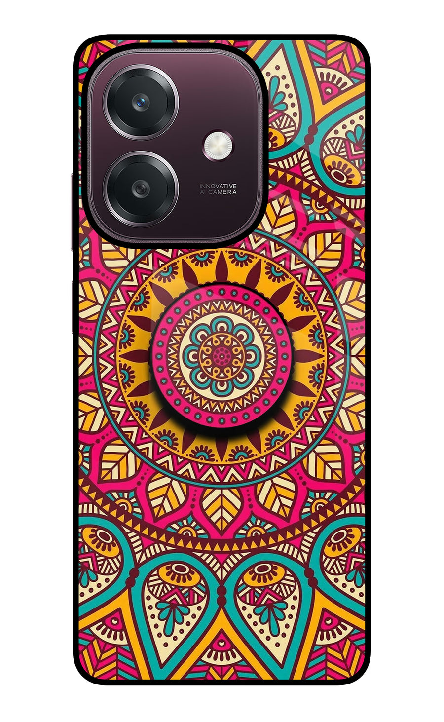 Mandala Oppo A3 5G Pop Case, Glass case