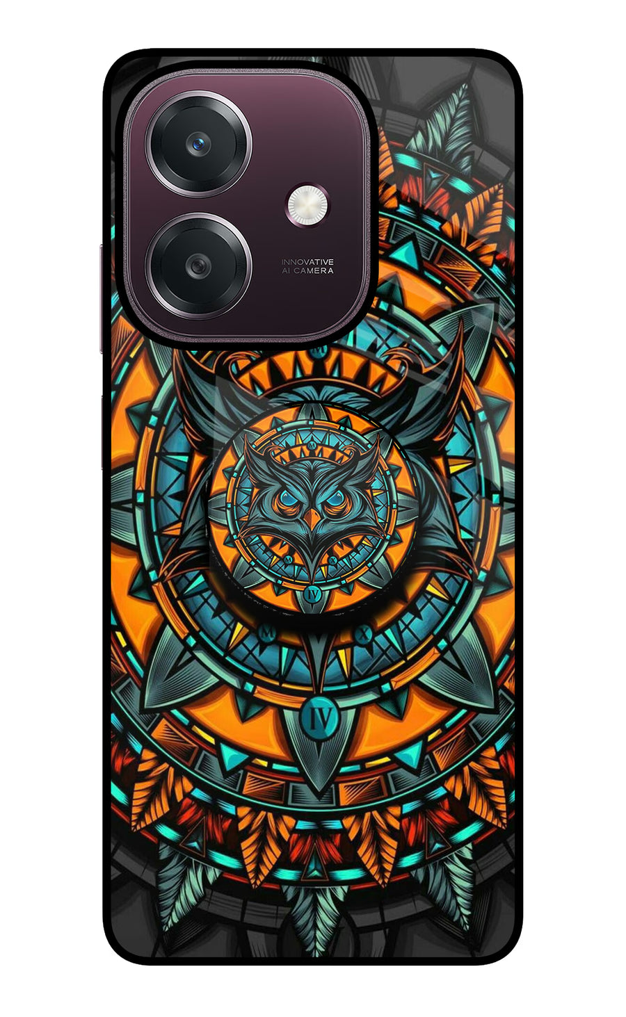 Angry Owl Oppo A3 5G Pop Case, Glass case