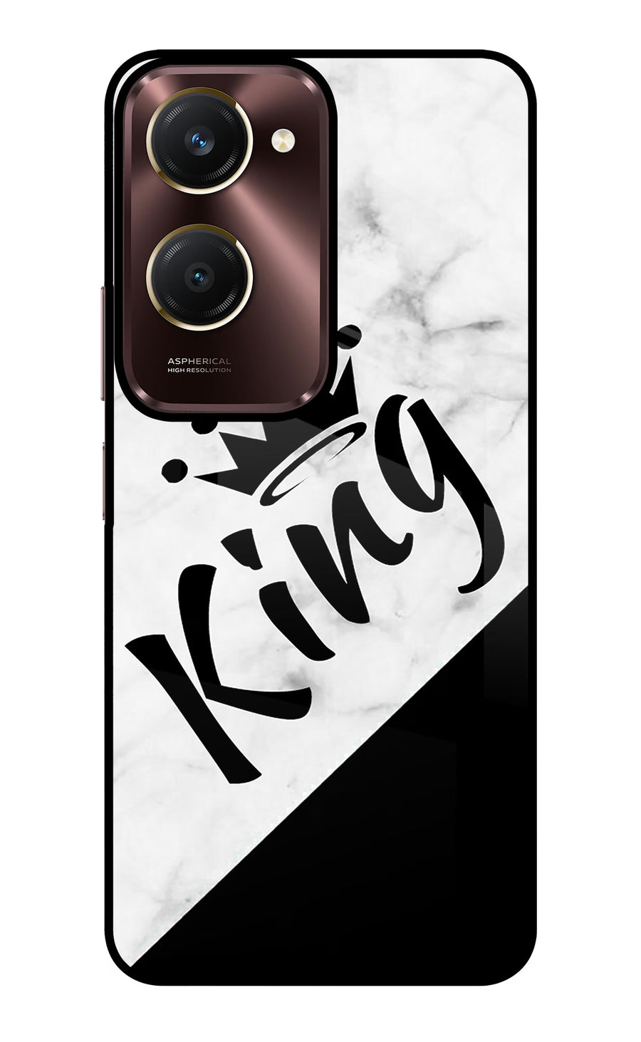 King Vivo Y28e 5G Back Cover, Glass case