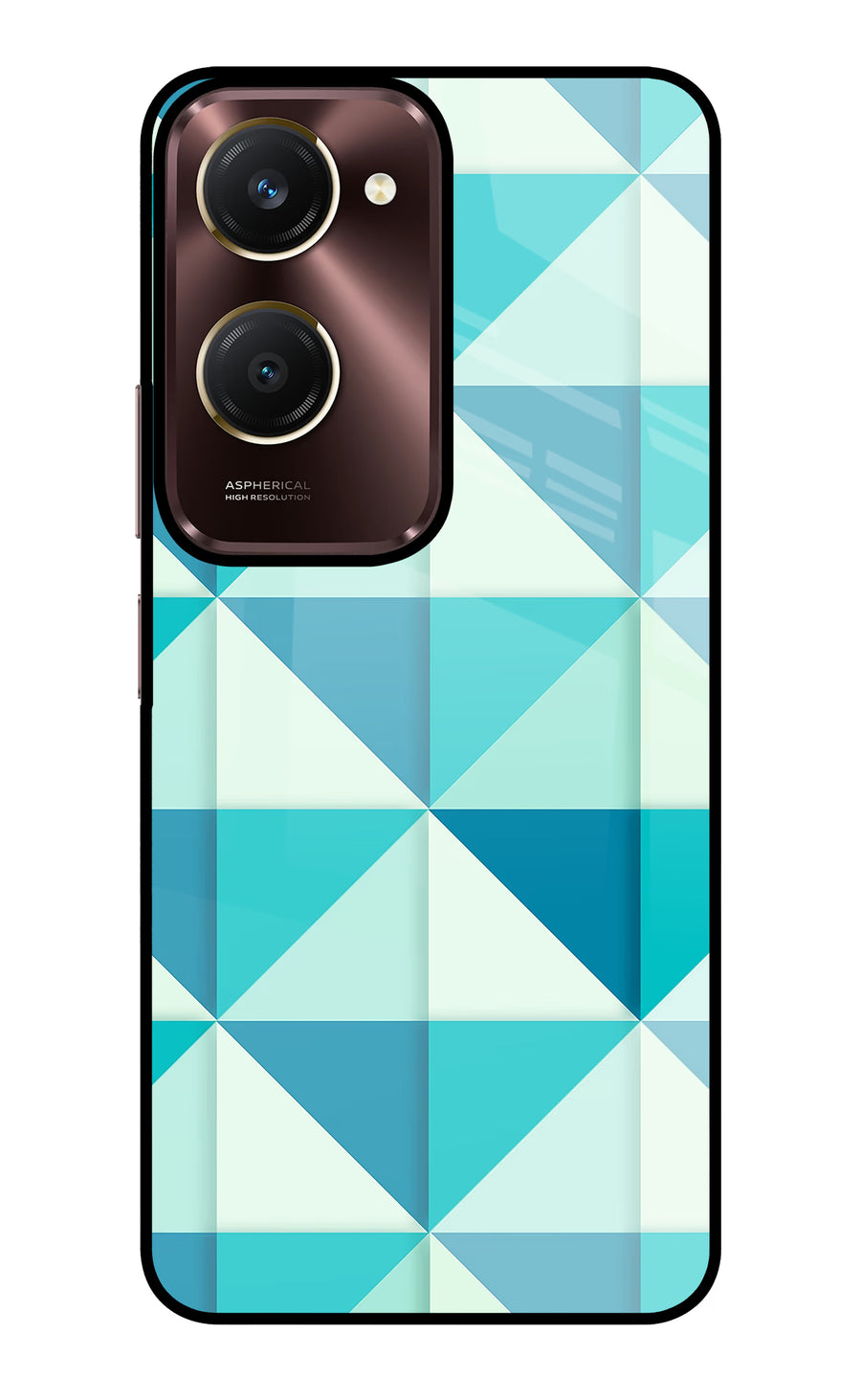Abstract Vivo Y28e 5G Back Cover, Glass case