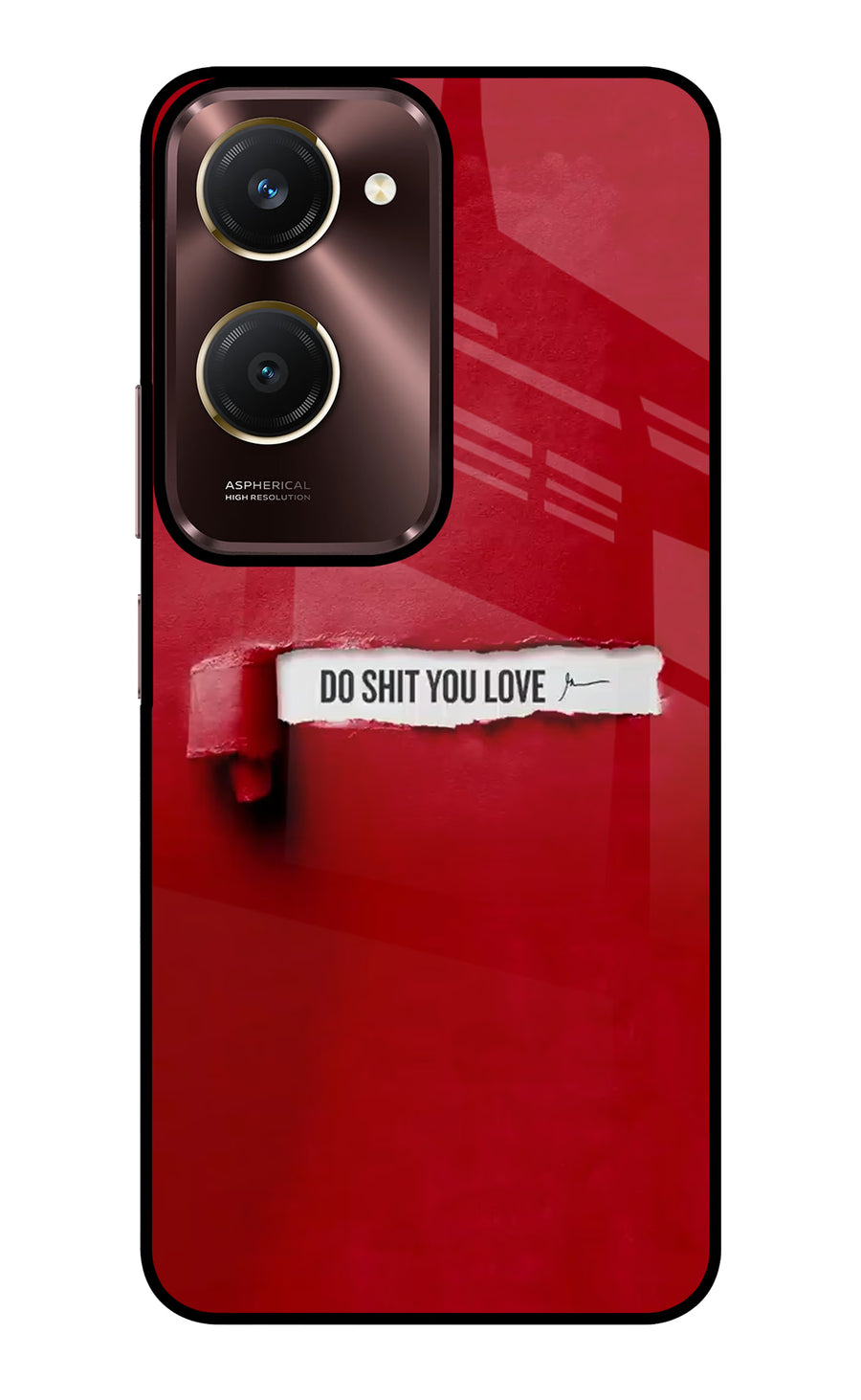 Do Shit You Love Vivo Y28e 5G Back Cover, Glass case