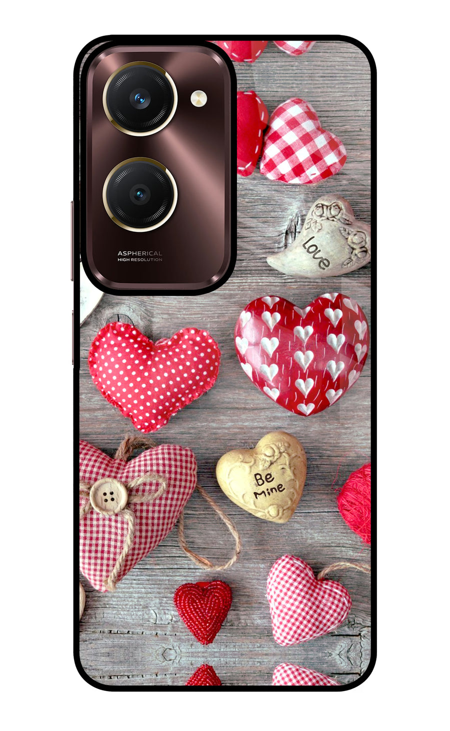 Love Wallpaper Vivo Y28e 5G Back Cover, Glass case