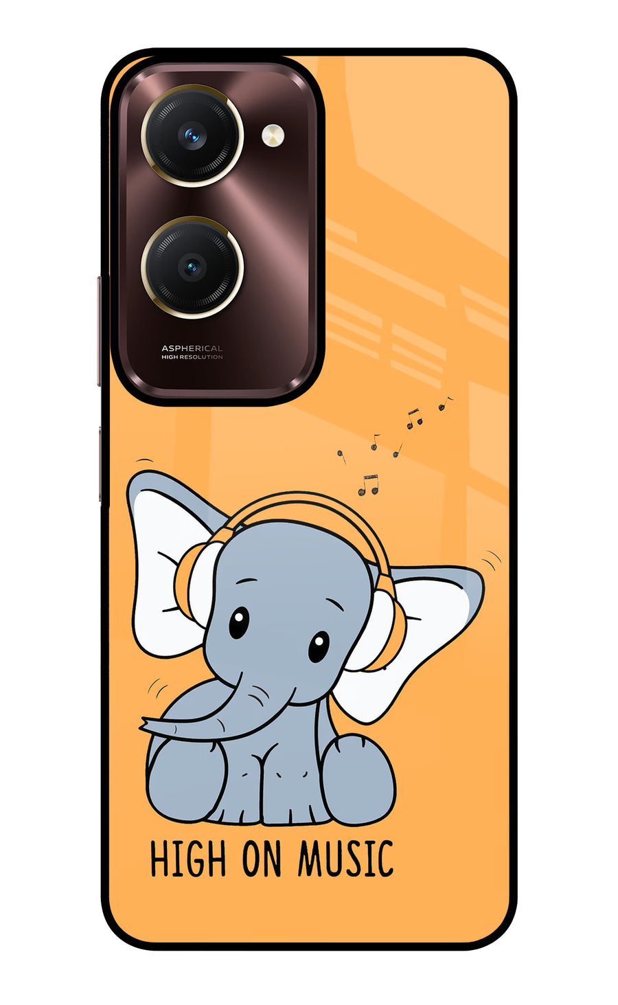 High On Music Vivo Y28e 5G Back Cover, Glass case