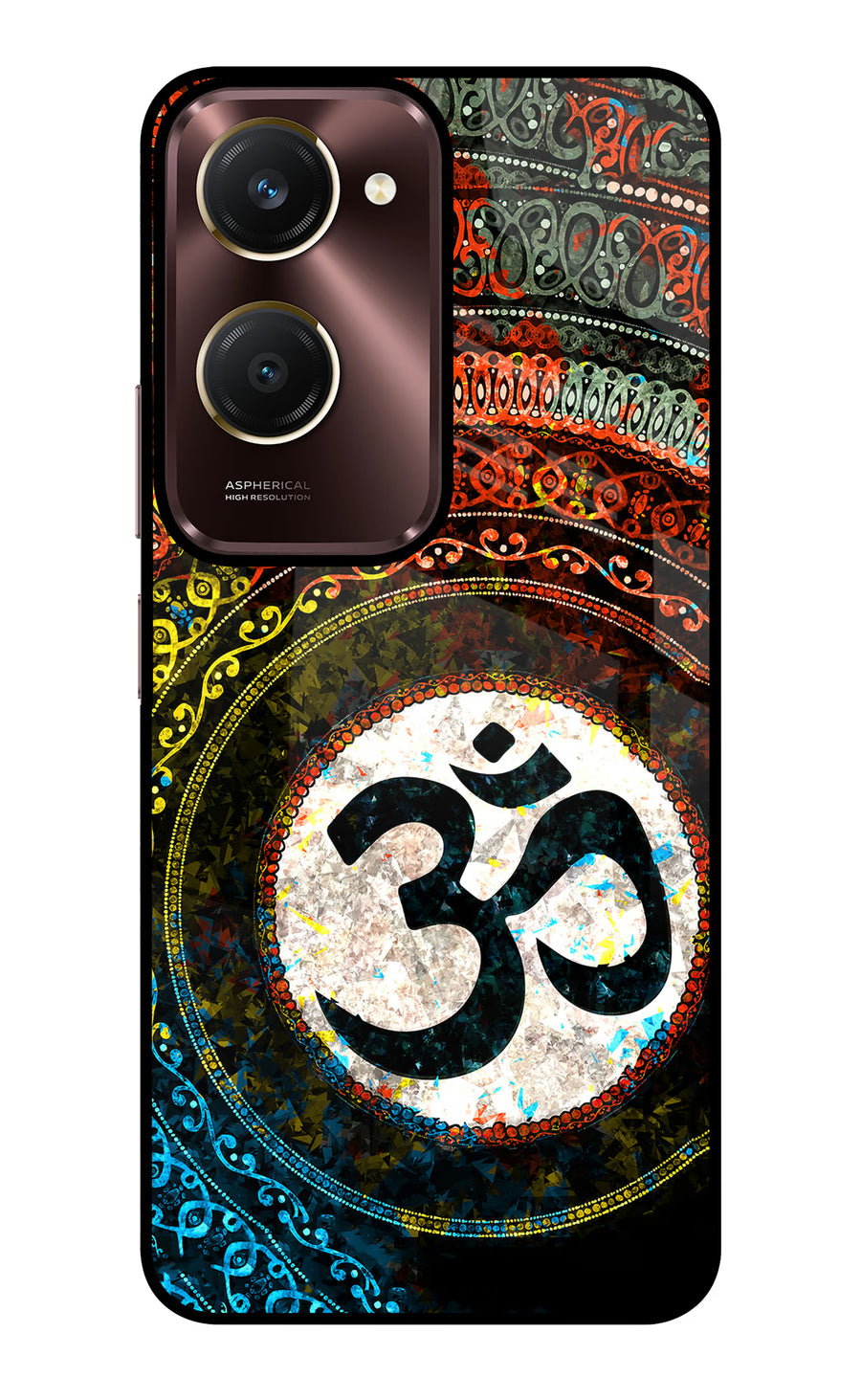Om Cultural Vivo Y28e 5G Back Cover, Glass case