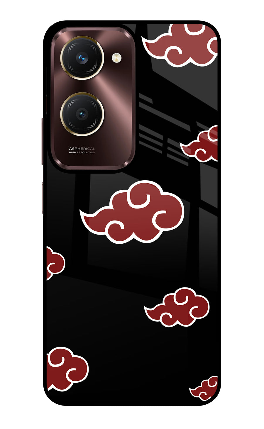 Akatsuki Vivo Y28e 5G Back Cover, Glass case