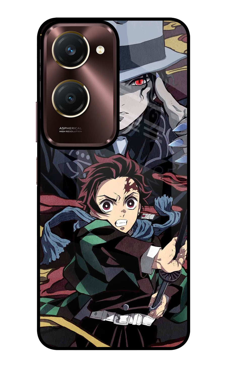 Demon Slayer Vivo Y28e 5G Back Cover, Glass case