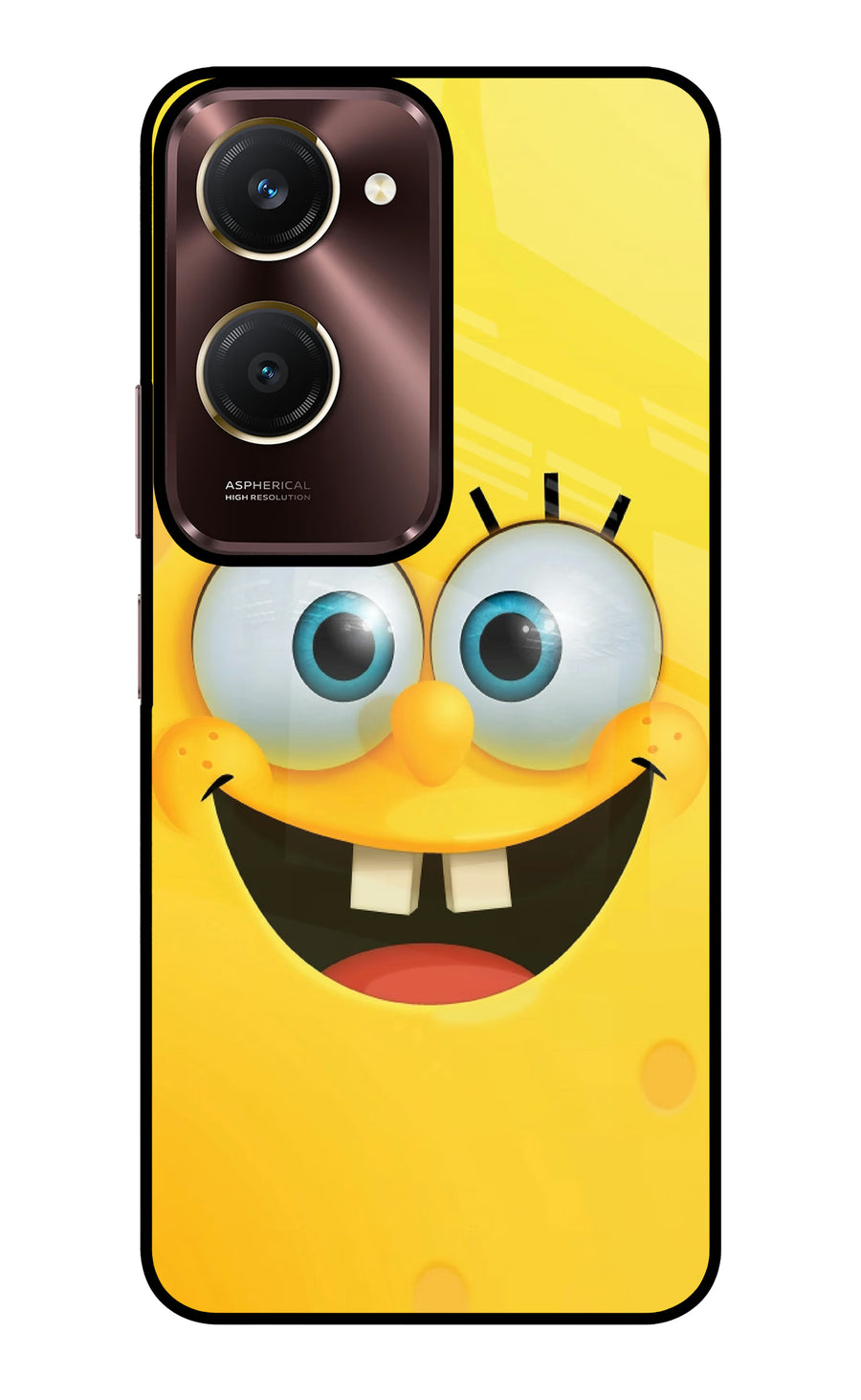 Sponge 1 Vivo Y28e 5G Back Cover, Glass case