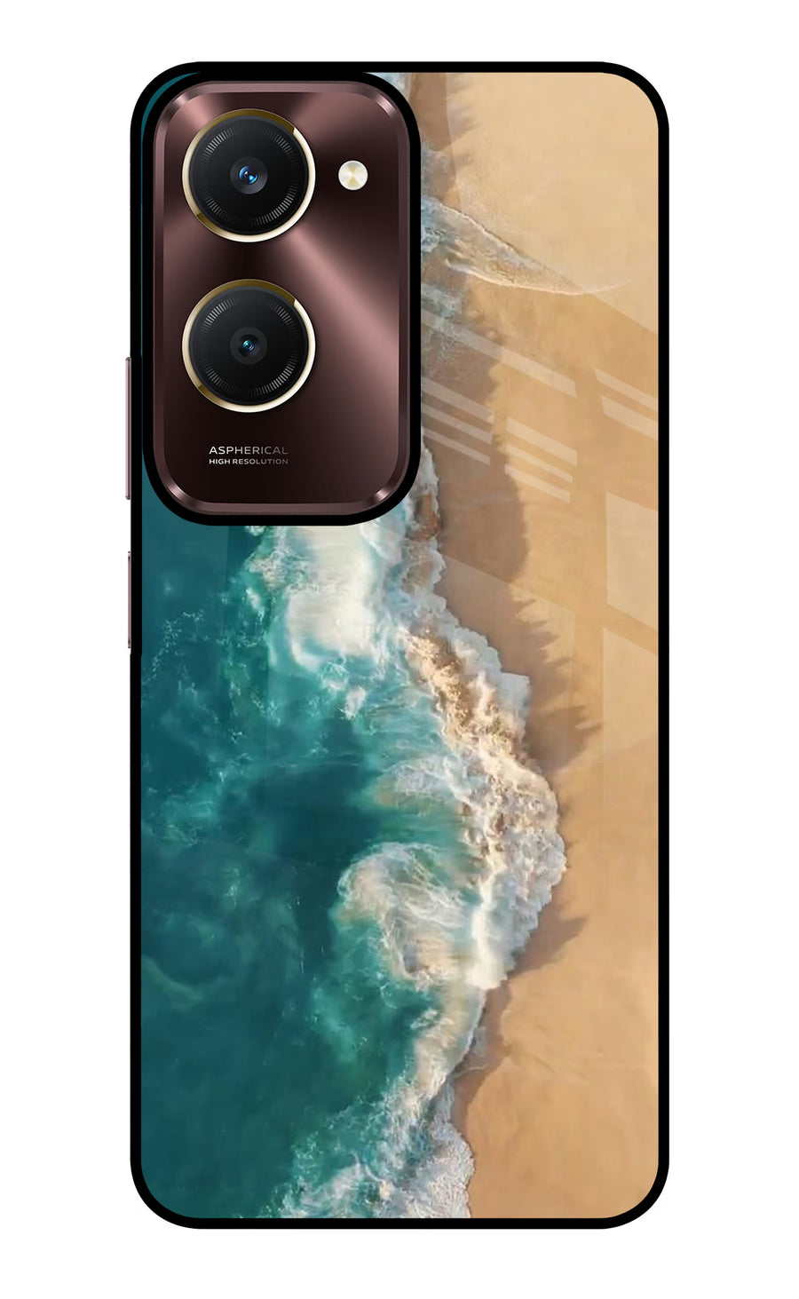 Ocean Beach Vivo Y28e 5G Back Cover, Glass case