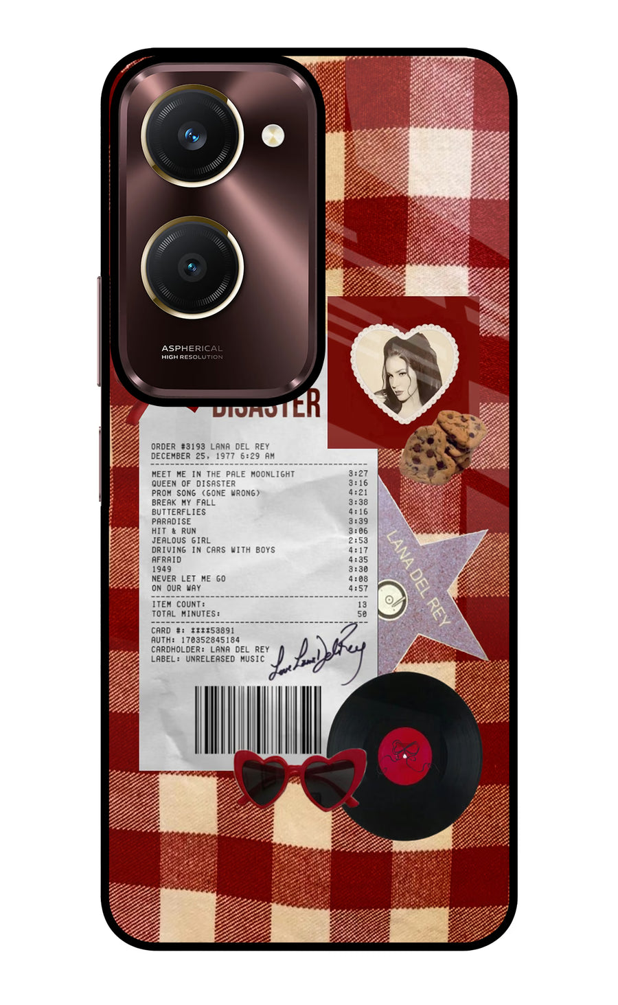 Queen of Disaster Vivo Y28e 5G Back Cover, Glass case