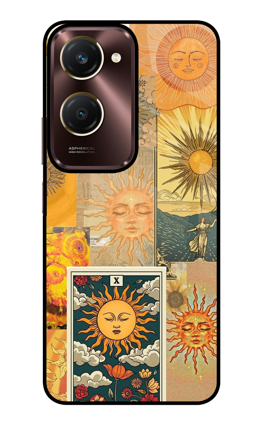 Sun Vivo Y28e 5G Back Cover, Glass case