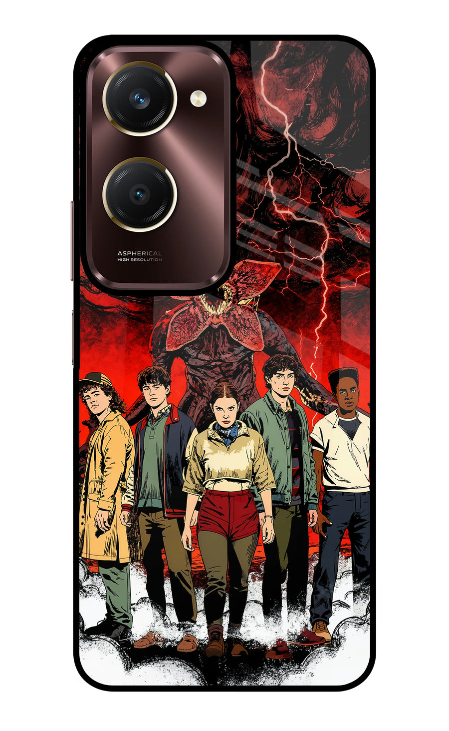 Ordinary Things Characters Vivo Y28e 5G Back Cover, Glass case