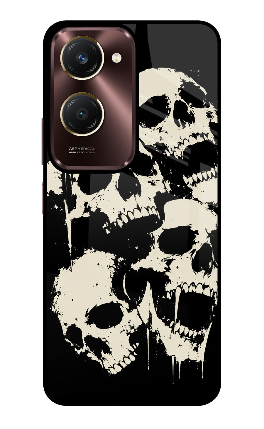 Dead Stack Vivo Y28e 5G Back Cover, Glass case