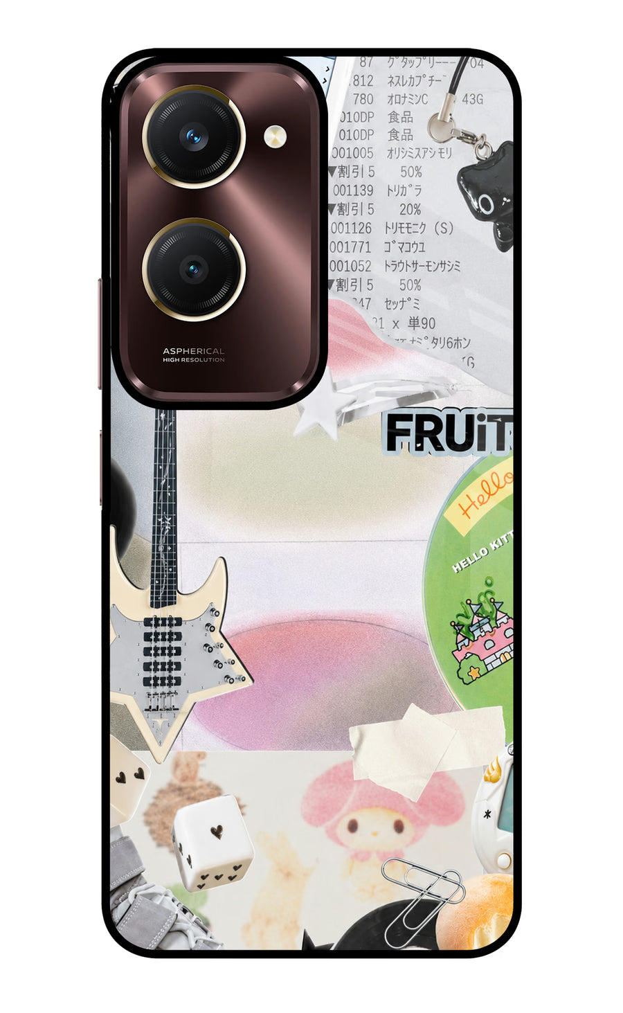 Softcore case Vivo Y28e 5G Back Cover, Glass case