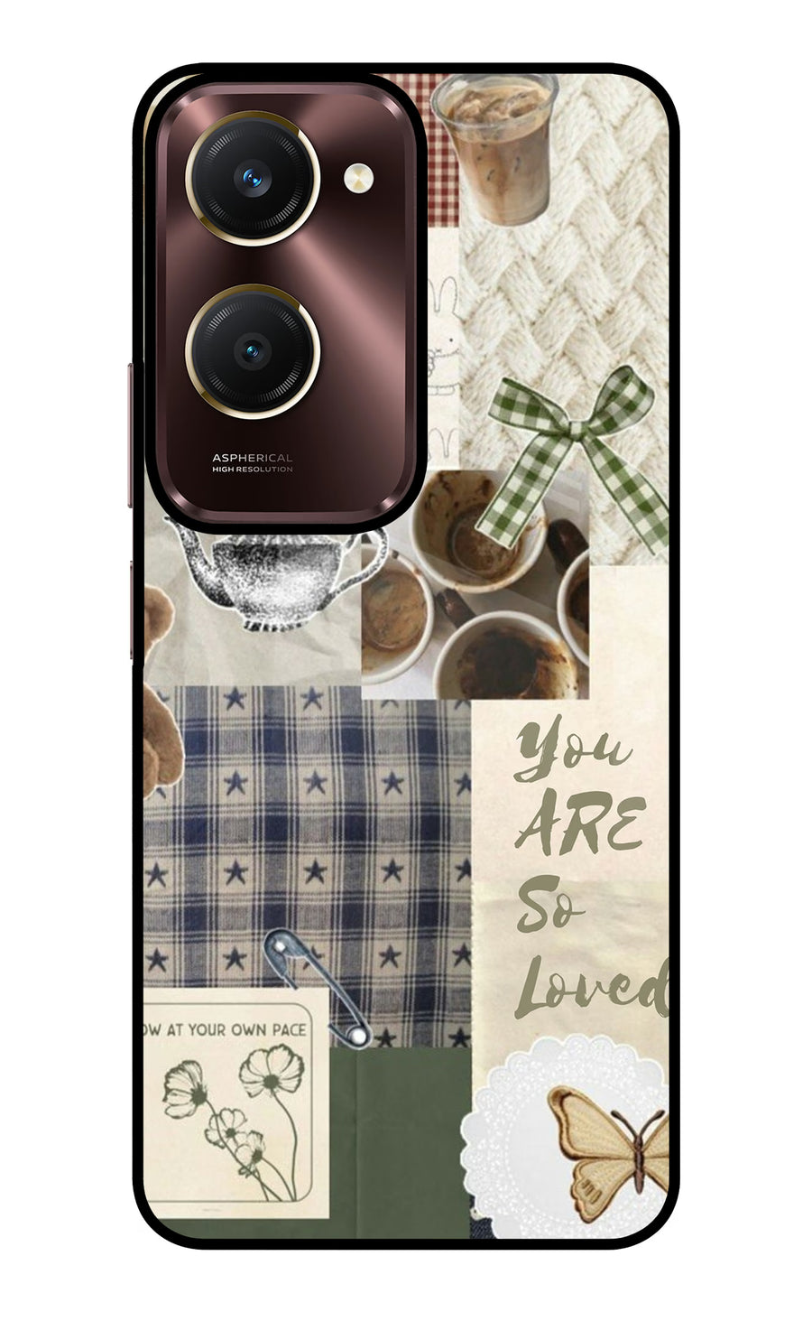 Cookie Vivo Y28e 5G Back Cover, Glass case