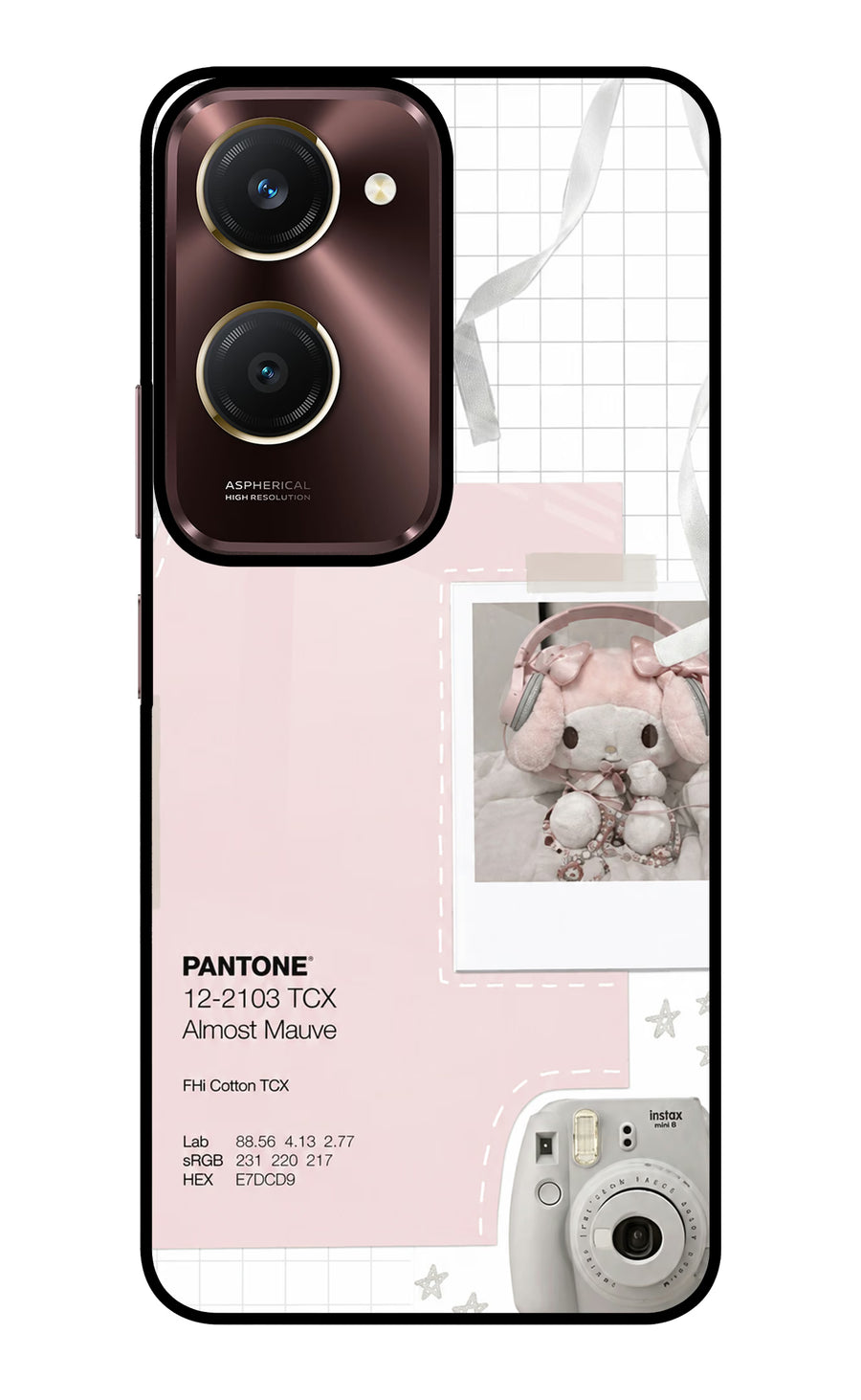 Pantone Asthetic Vivo Y28e 5G Back Cover, Glass case