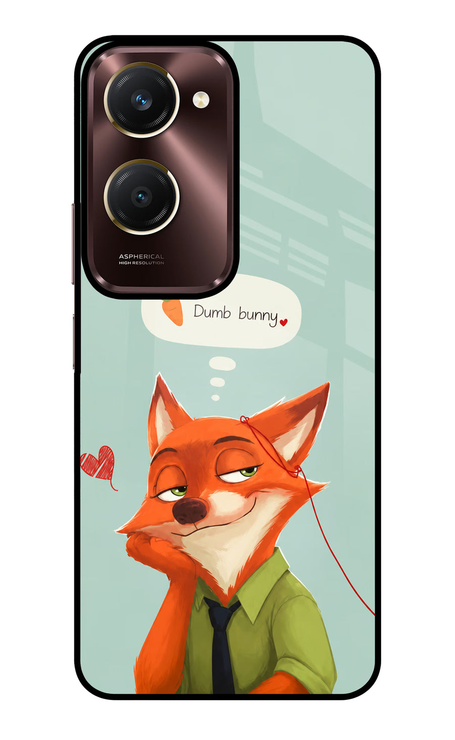 Nick Charm Vivo Y28e 5G Back Cover, Glass case