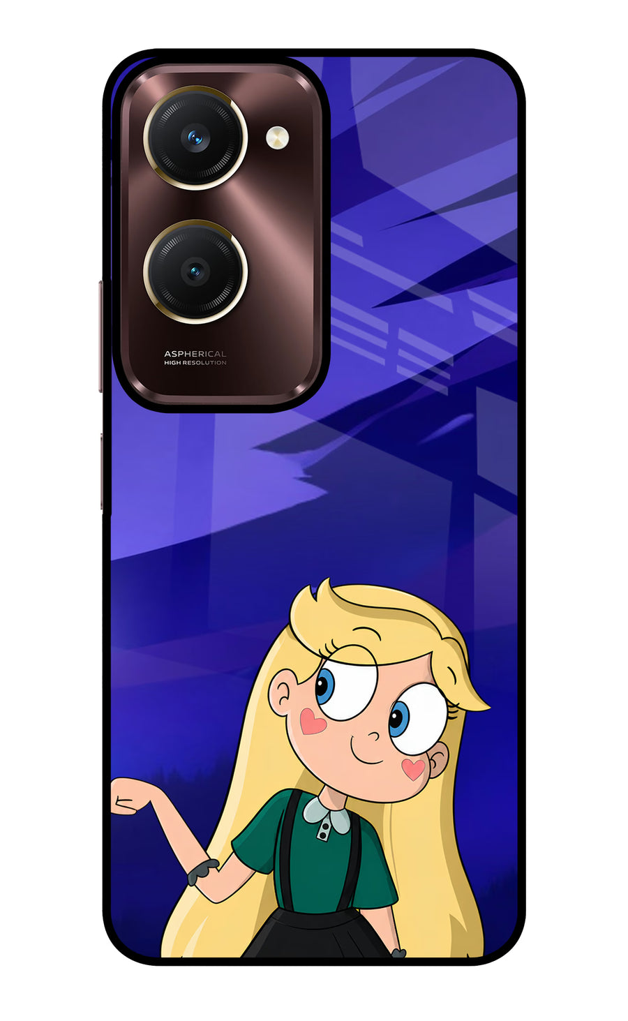 Star Glow Vivo Y28e 5G Back Cover, Glass case