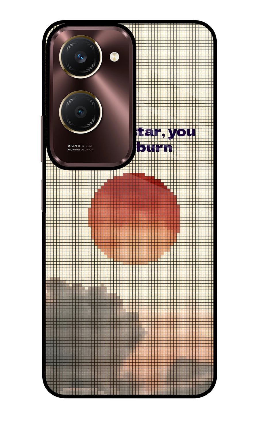 Pixel Sun Vivo Y28e 5G Back Cover, Glass case