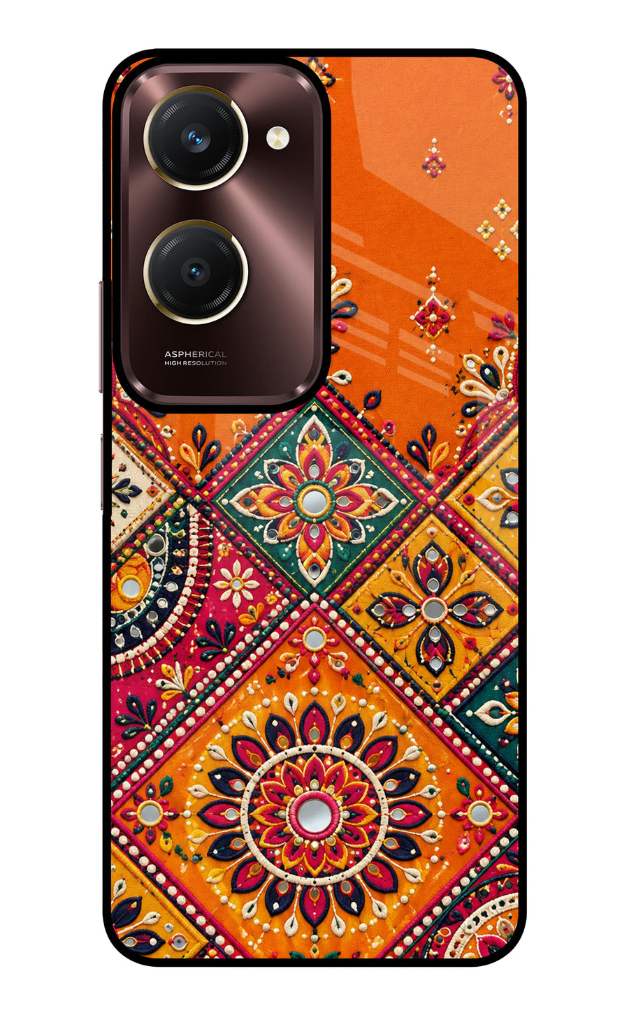 Kutch Glow Vivo Y28e 5G Back Cover, Glass case