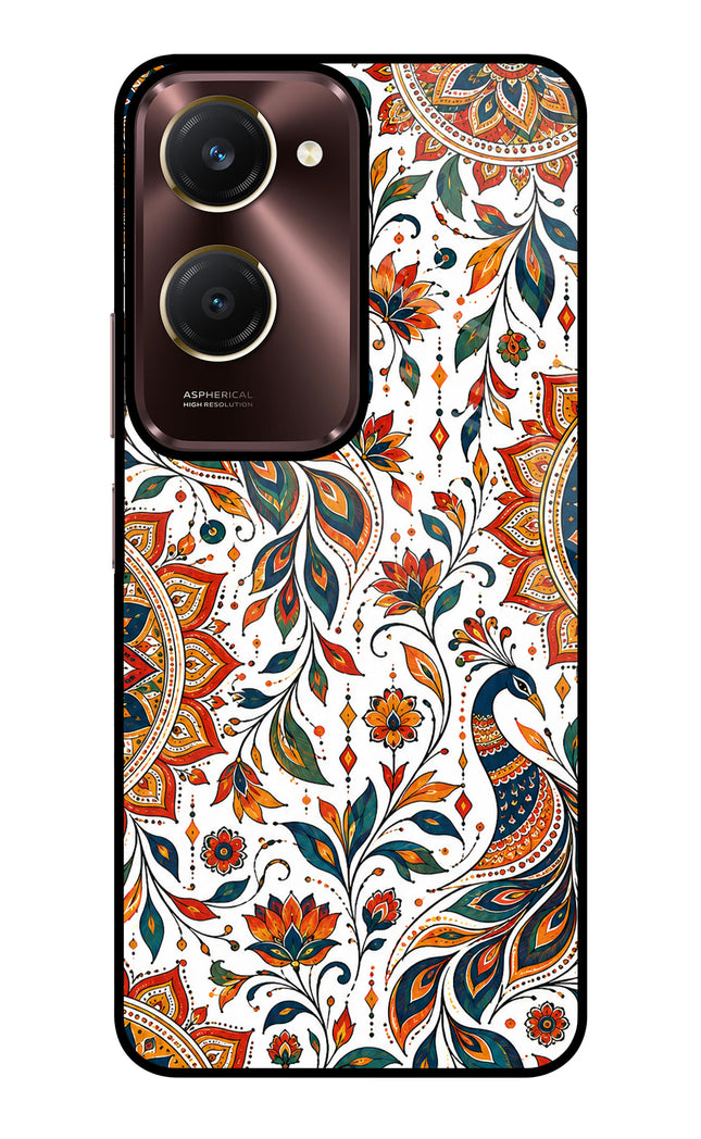 White Mayura Vivo Y28e 5G Glass Case