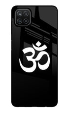 Om Samsung A12 Glass Case Back Cover by Casekaro