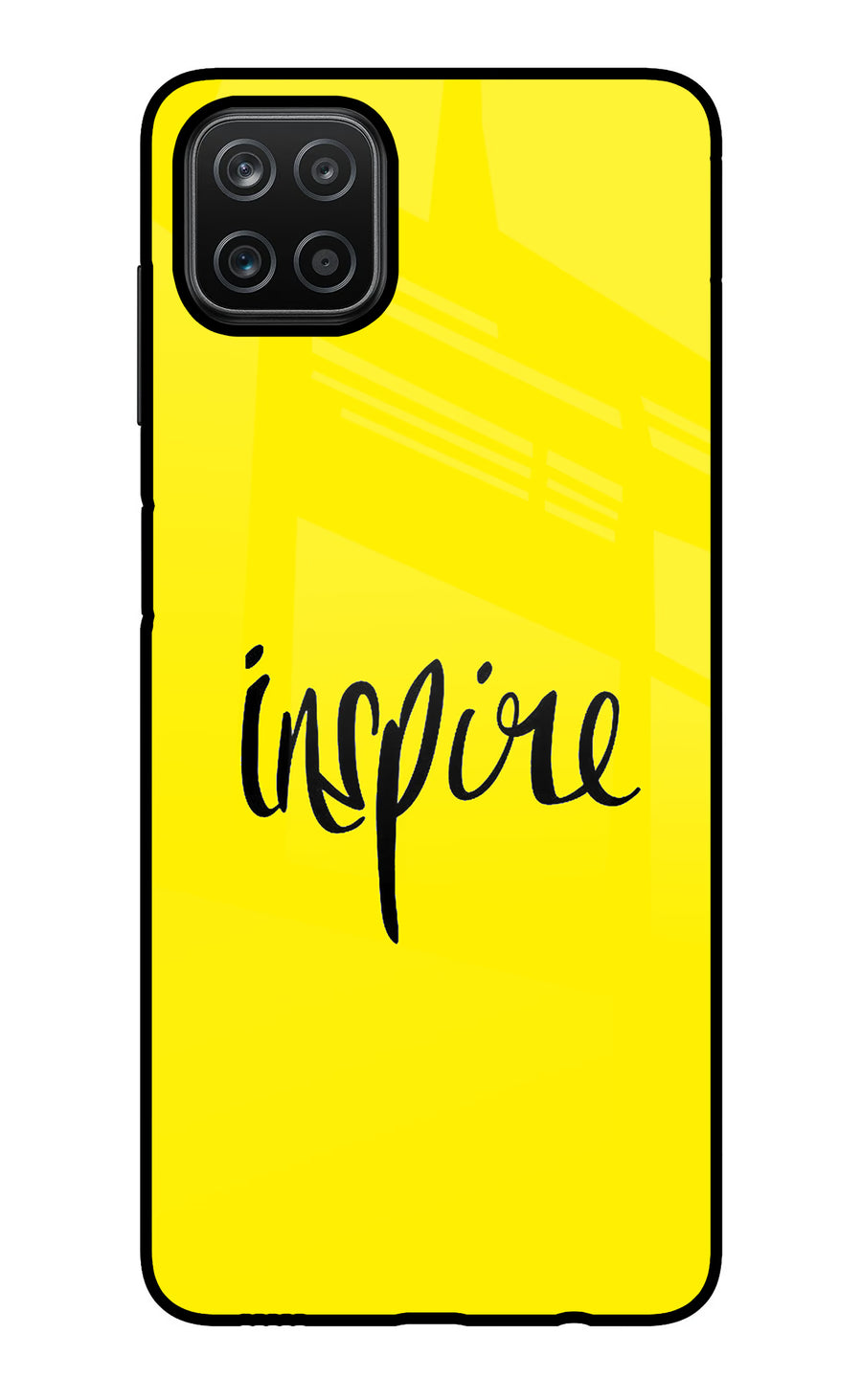 Inspire Samsung A12 Back Cover, Glass case
