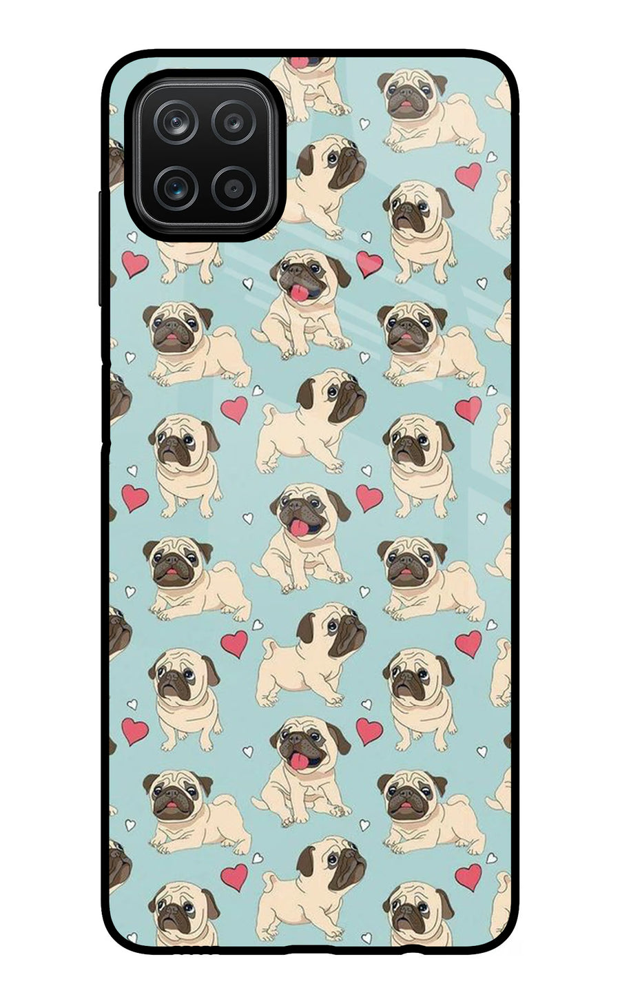 Pug Dog Samsung A12 Back Cover, Glass case