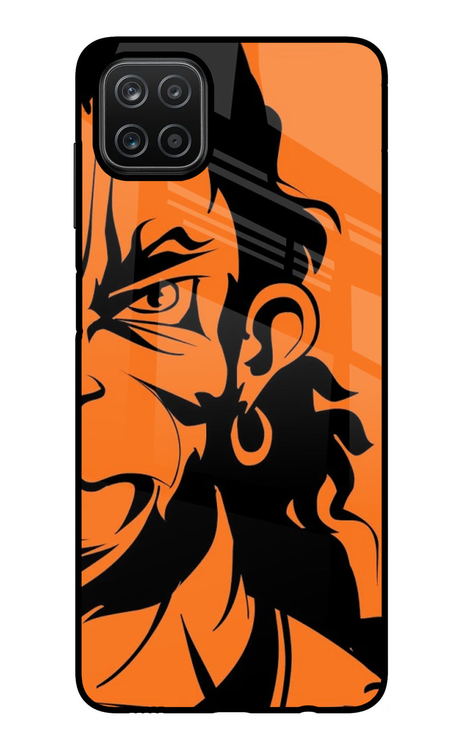 Hanuman Samsung A12 Back Cover, Glass case