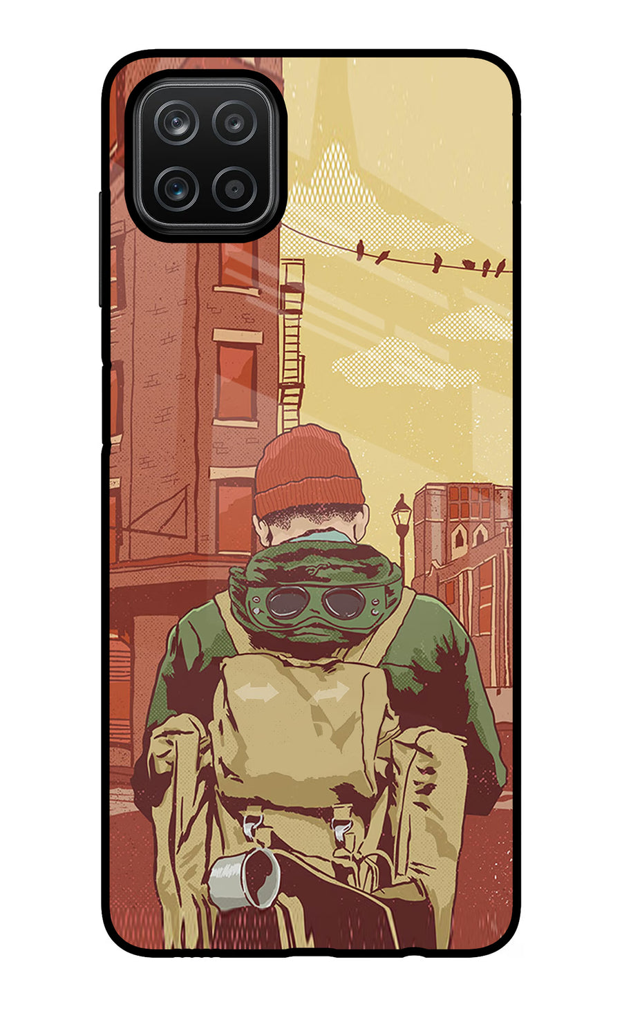 Adventurous Samsung A12 Back Cover, Glass case