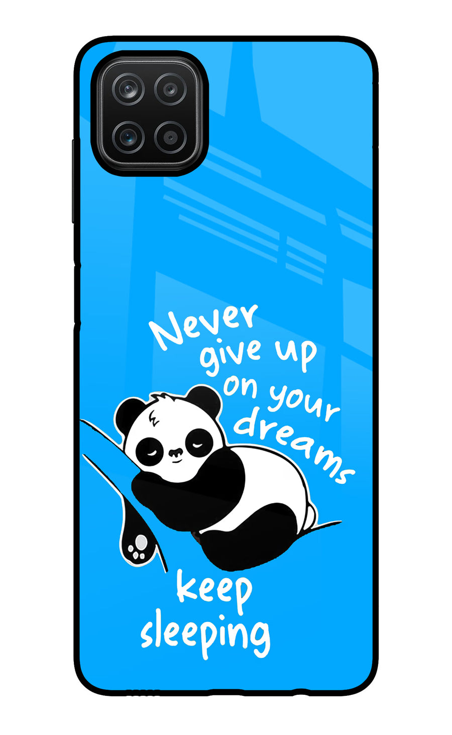 Keep Sleeping Samsung A12 Back Cover, Glass case
