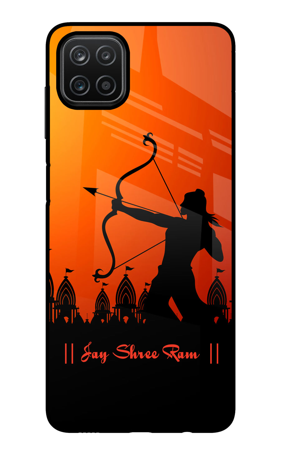 Lord Ram - 4 Samsung A12 Back Cover, Glass case