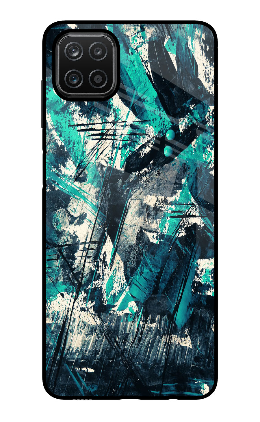 Artwork Samsung A12 Back Cover, Glass case