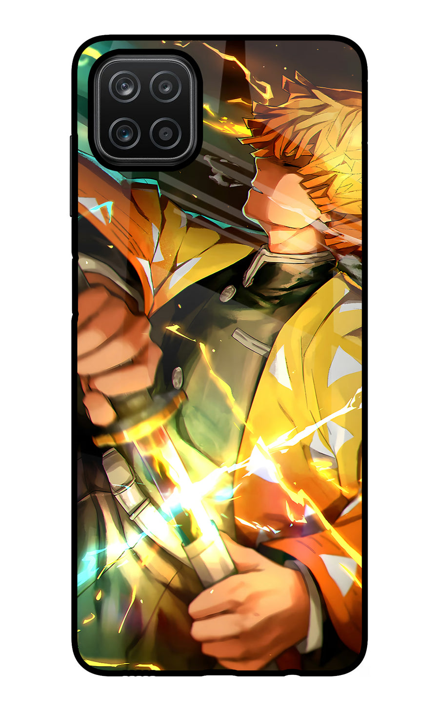 Demon Slayer Samsung A12 Back Cover, Glass case