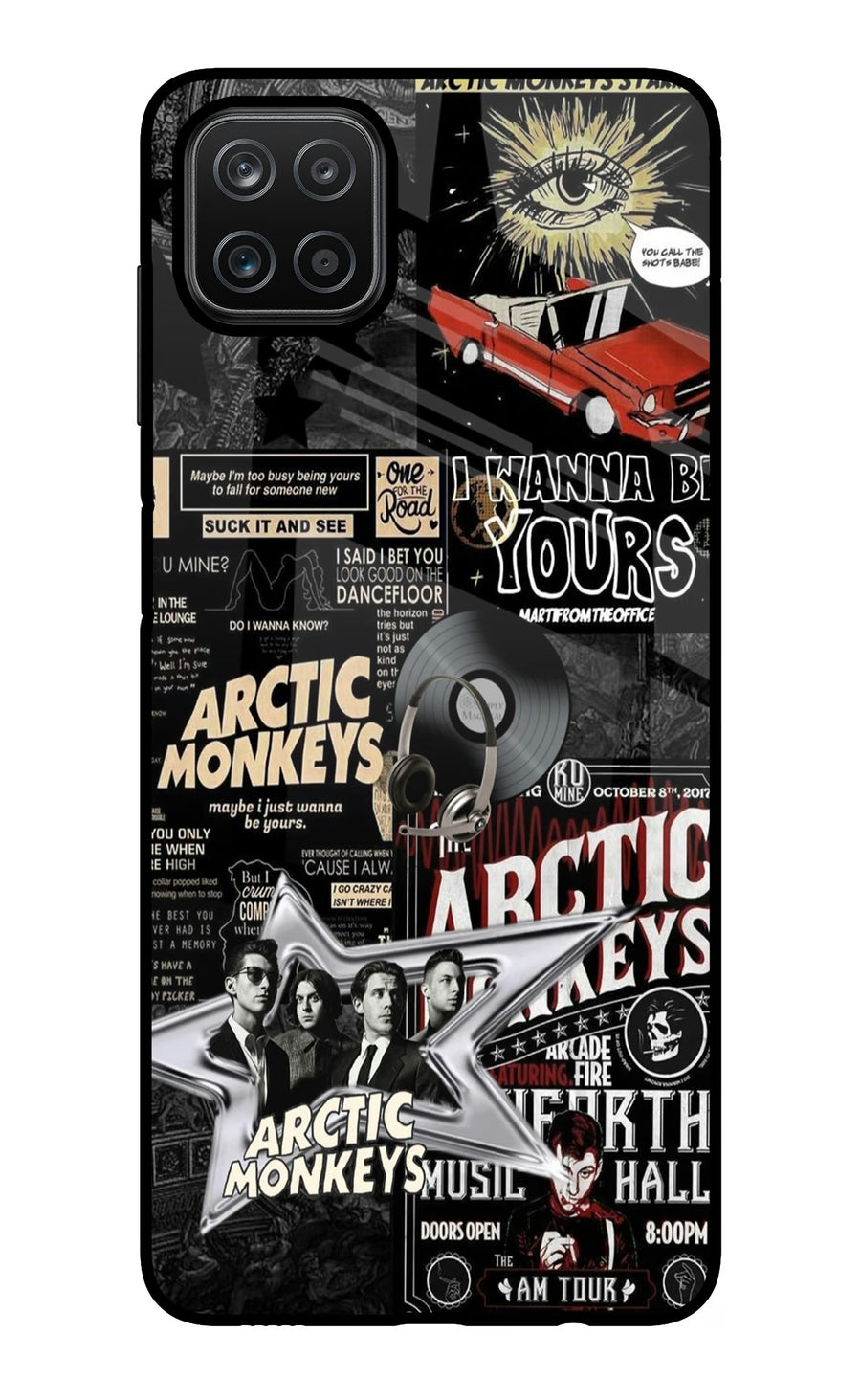 Arctic Monkeys Samsung A12 Back Cover, Glass case