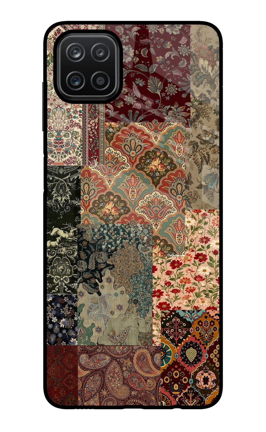 Desi Print Samsung A12 Back Cover, Glass case