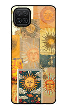 Sun Samsung A12 Glass Case Back Cover by Casekaro