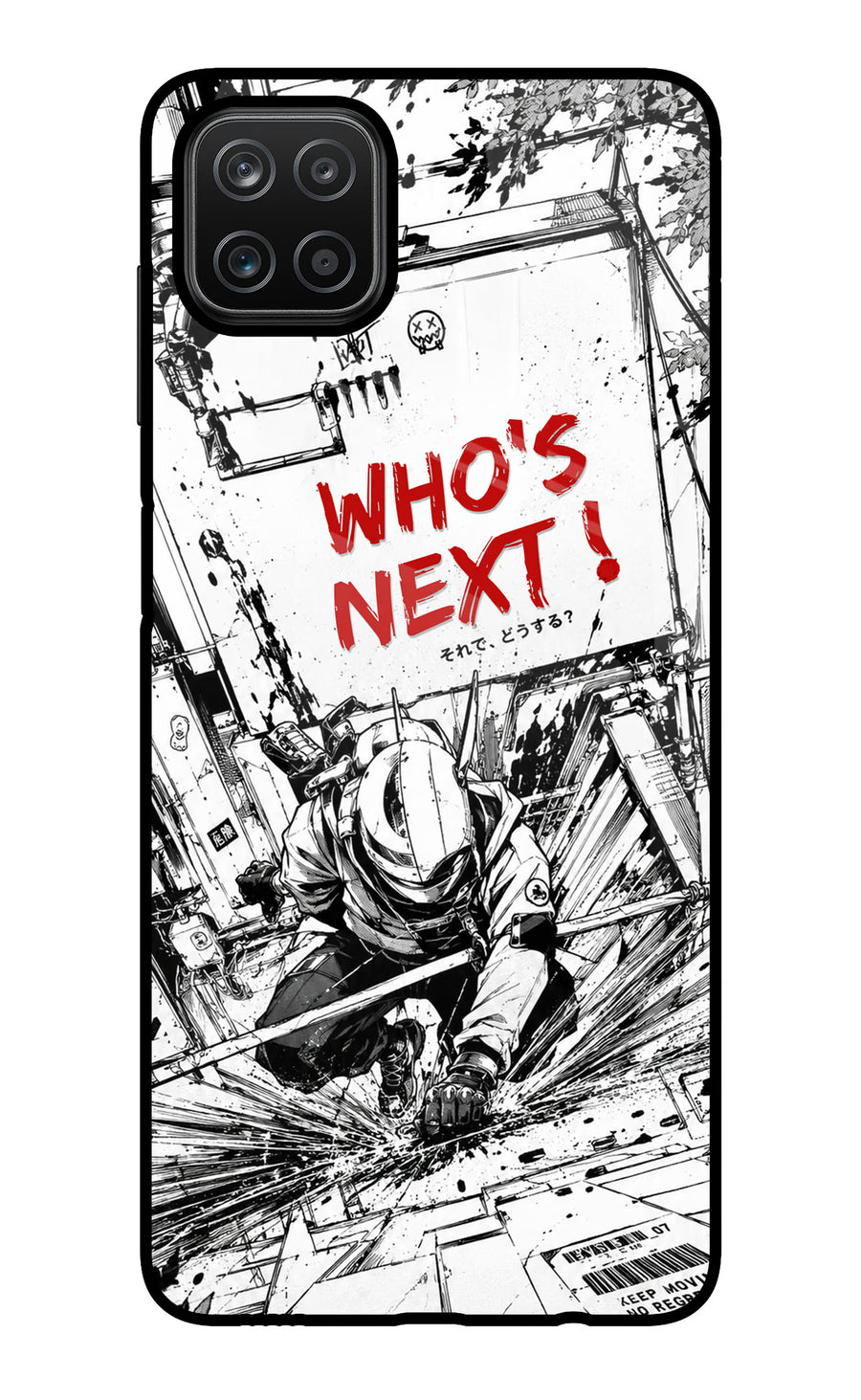 Who's Next Samsung A12 Back Cover, Glass case