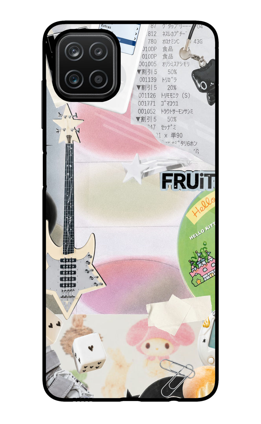 Softcore case Samsung A12 Back Cover, Glass case