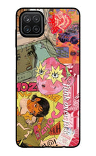 Funkover Samsung A12 Glass Case Back Cover by Casekaro