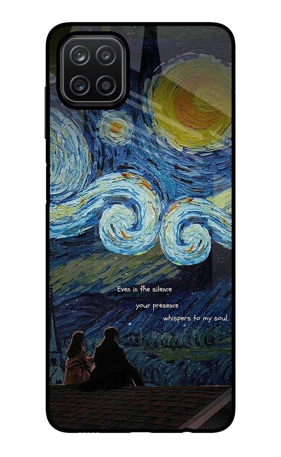 Softcore Samsung A12 Back Cover, Glass case