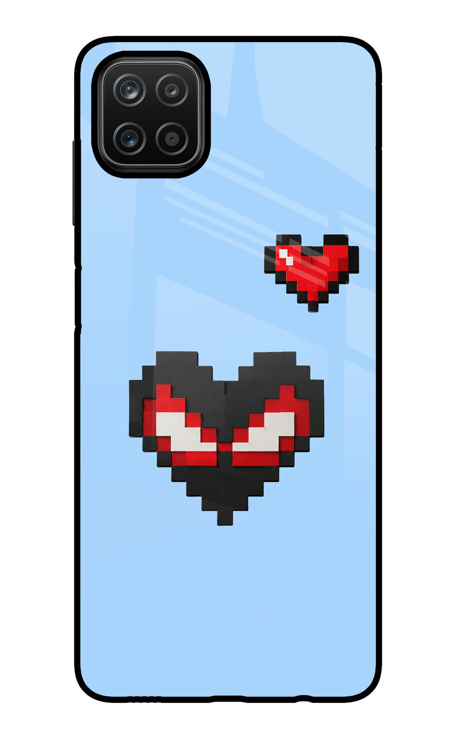 Peter Heart Samsung A12 Back Cover, Glass case