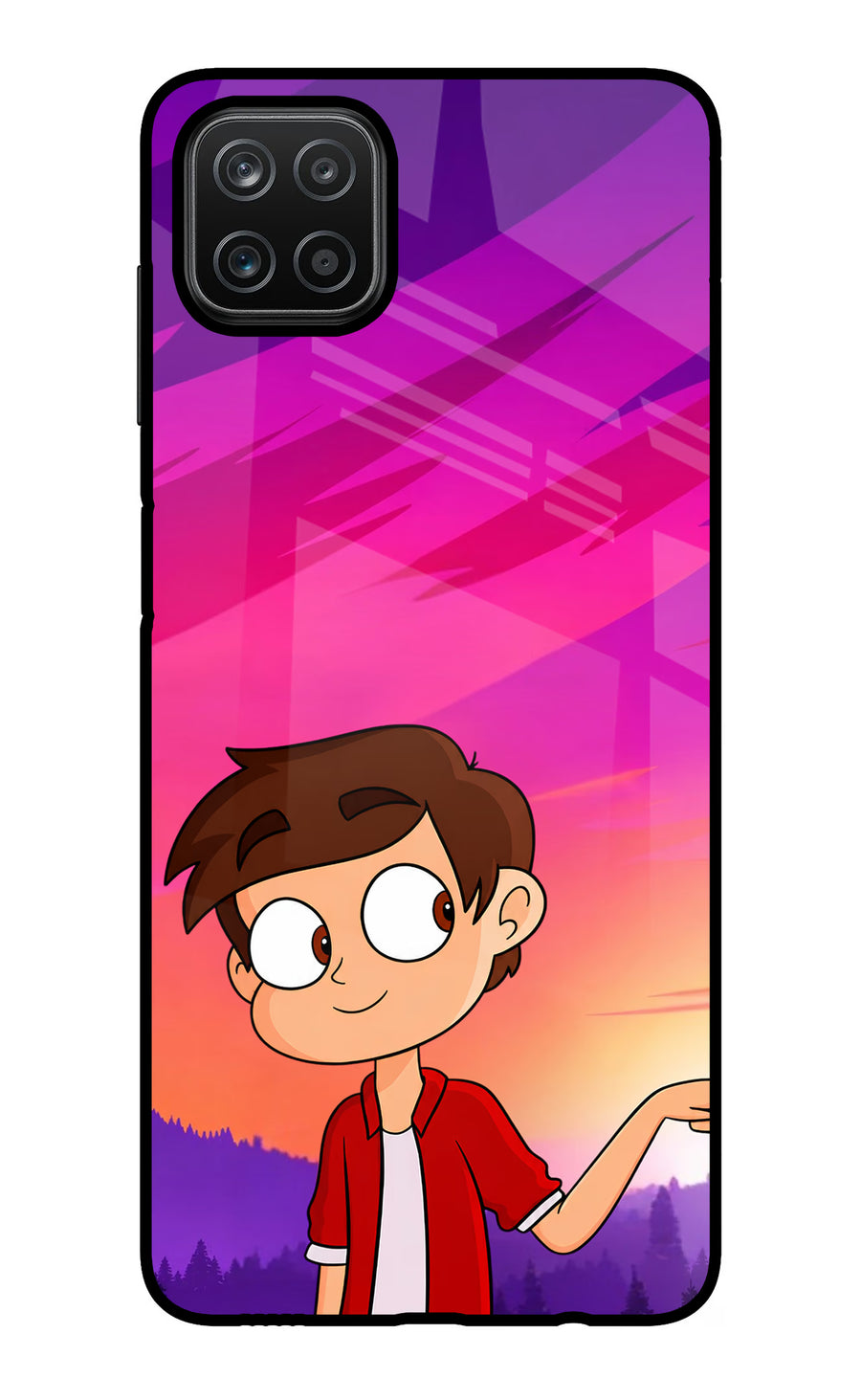 Marco Sunset Samsung A12 Back Cover, Glass case
