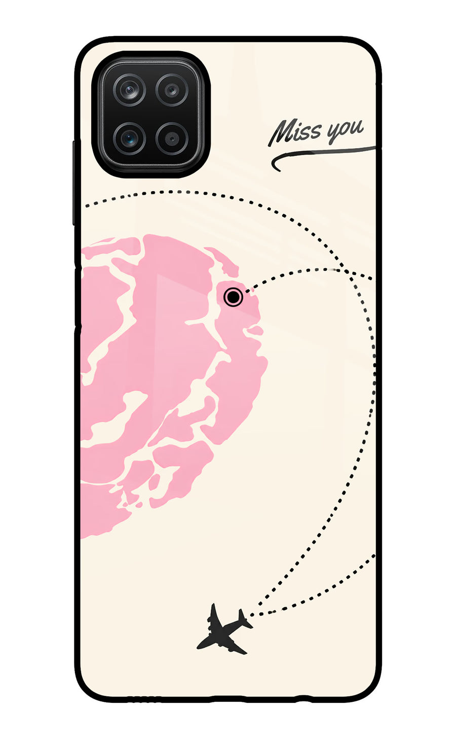 Miss Orbit Samsung A12 Back Cover, Glass case