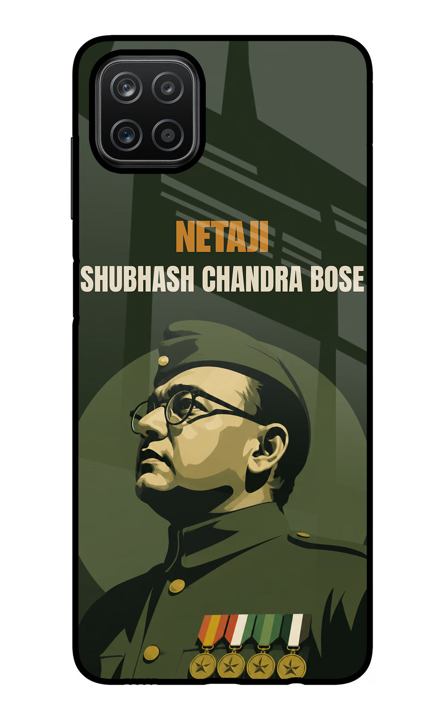Netaji Legacy Samsung A12 Back Cover, Glass case