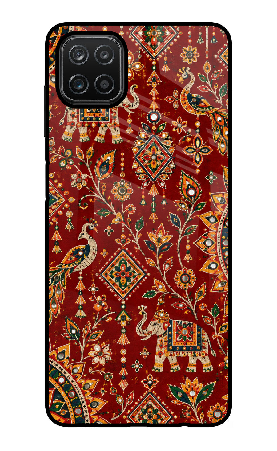 Laal Riwaaz Samsung A12 Back Cover, Glass case