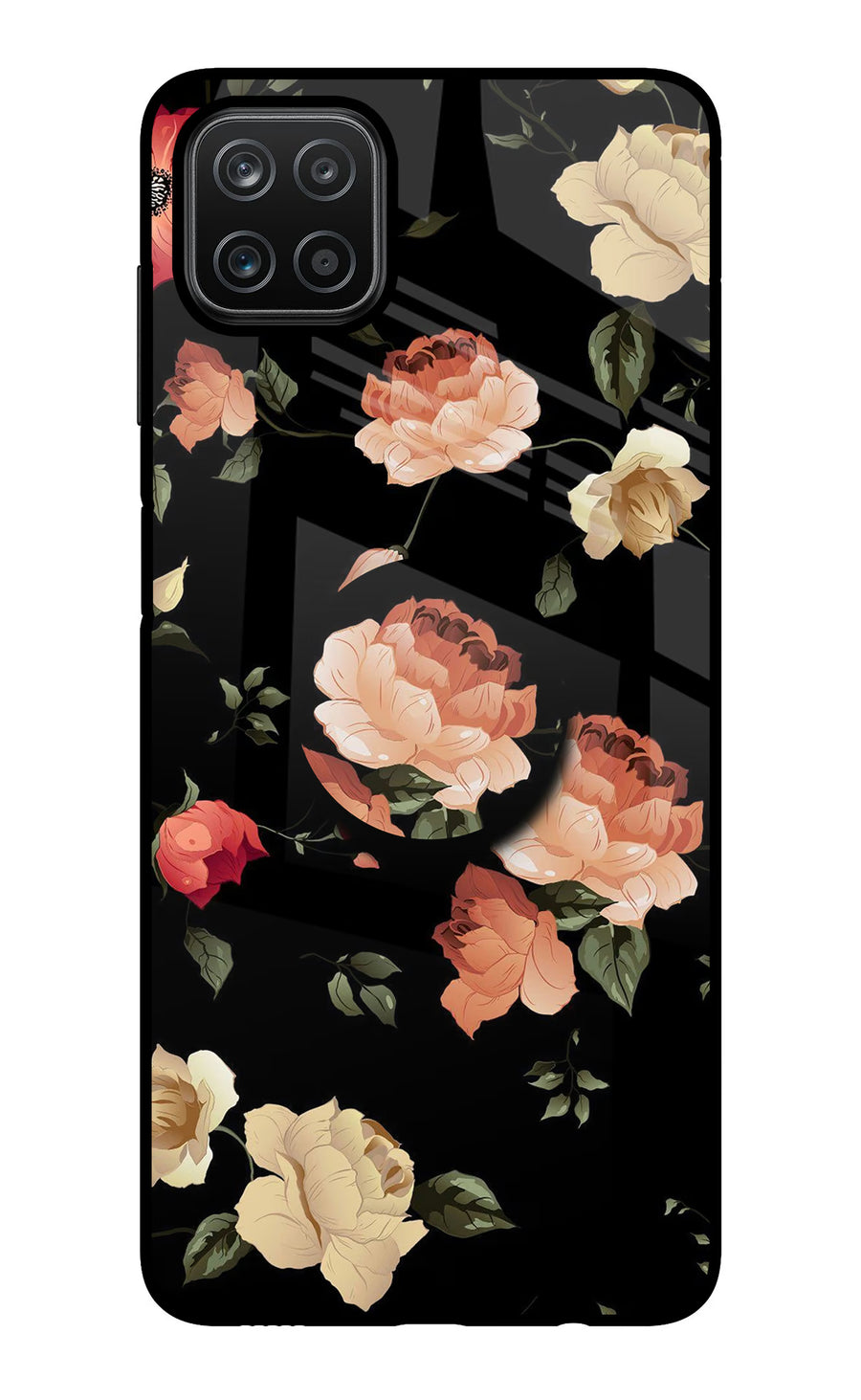 Flowers Samsung A12 Pop Case, Glass case